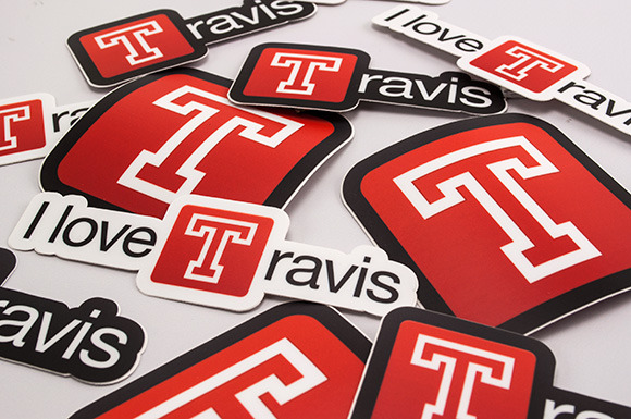 I love Travis logo