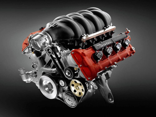 A Maserati engine