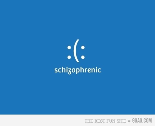 A schizophrenic :(: smiley