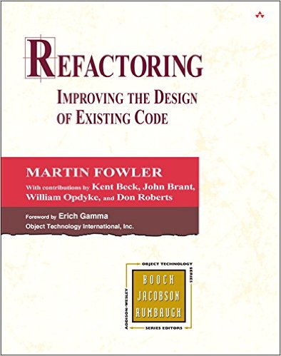 Cover of the refactoring book
