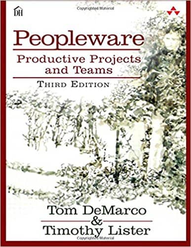 Cover of the 'Peopleware' book by Tom DeMarco & Timothy Lister