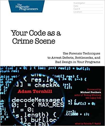 The 'Code as a Crime Scene' book cover