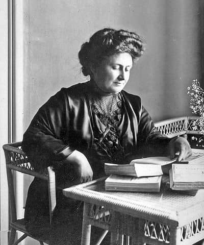 Photograph of educator Maria Montessori