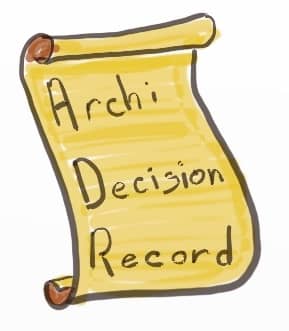 Drawing of an Architecture Decision Record which work great with asynchronous decision making