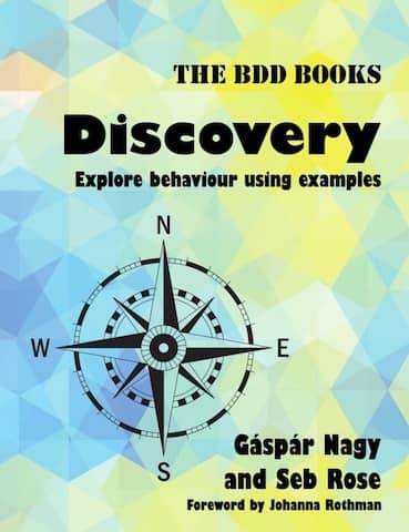 Cover of the BDD Discovery book which goes over example mapping in a lot of details