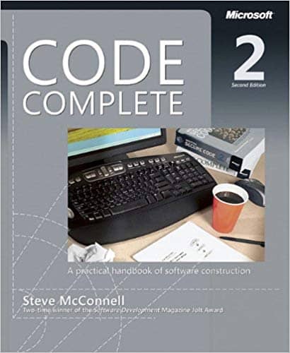 Cover of Steve McConnell's classic book Code Complete