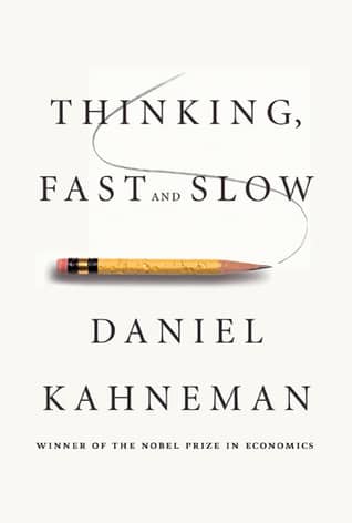 Cover of the book Thinking Fast and Slow. Daniel Kahneman said that algorithms are better than humans about decision involving a lot of uncertainty