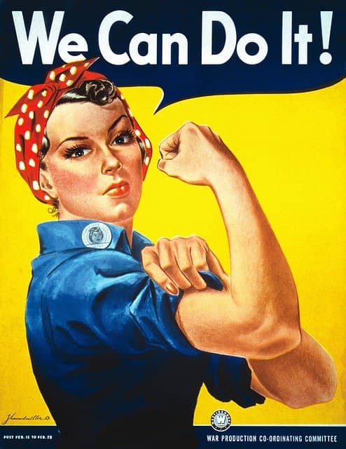 World War II poster of a women factory worker, titled "We can do it!". Whenever we stand in the organization, we can have an impact and change it for the better! We can start to write team coding standards and conventions for example.