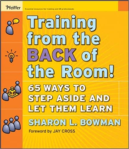 Cover of the book Training from the back of the room. By letting pairs work through the exercices by themselves, Randori-in-pairs let you, the trainer, adopt a back seat position.