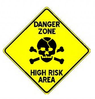 A danger zone panel