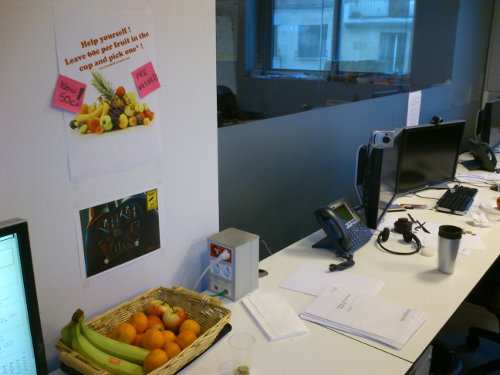 Our weekly fruit basket at work