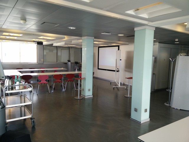 Meeting area in the empty office