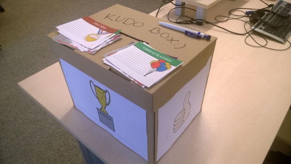 The typical employee's kudo box, as can be found on the management 3.0 website