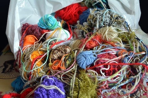 Tangled wool